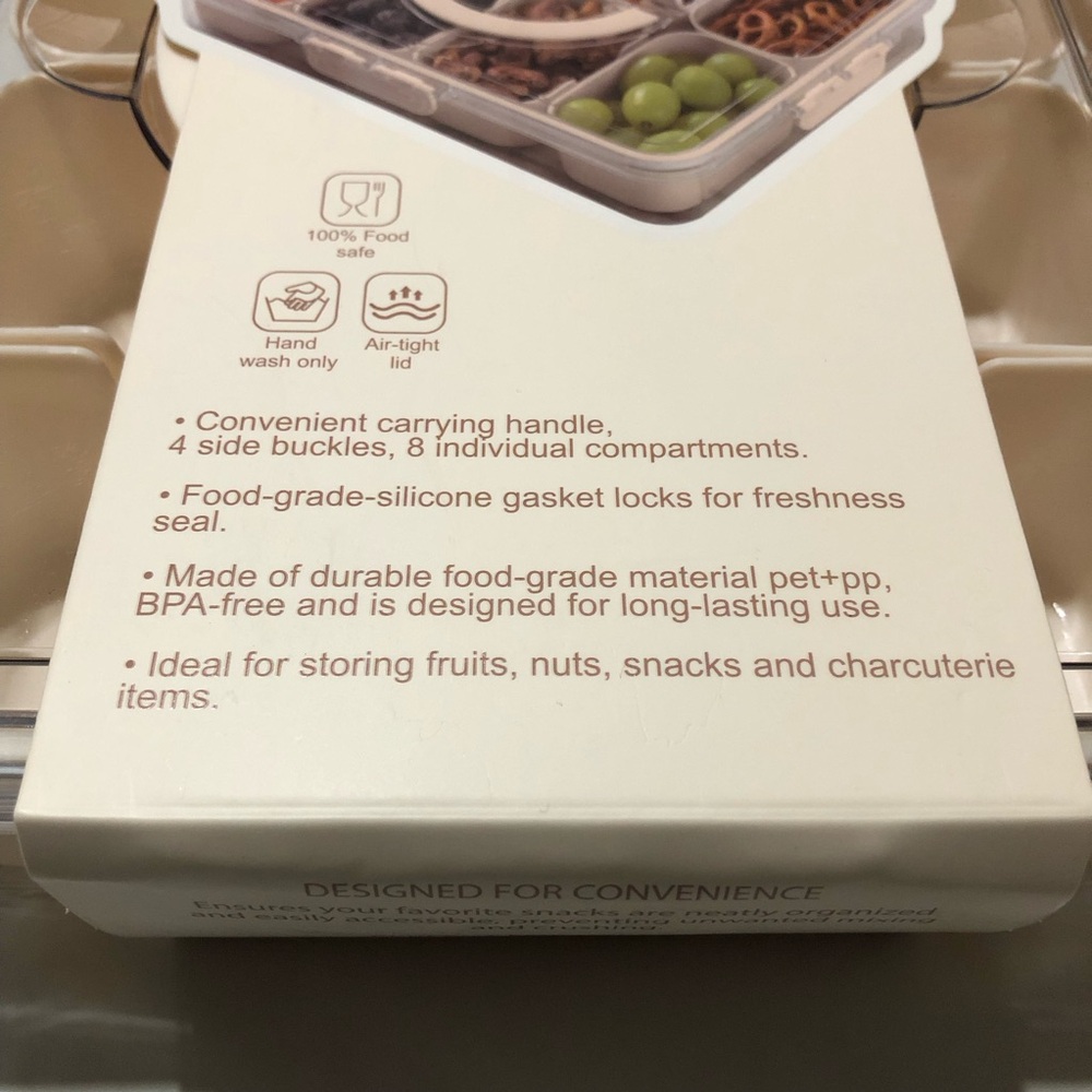 NWT CWC Cook With Color Perfect On-The-Go SNACKLE BOX 8 Individual Compartments - Picture 4 of 12